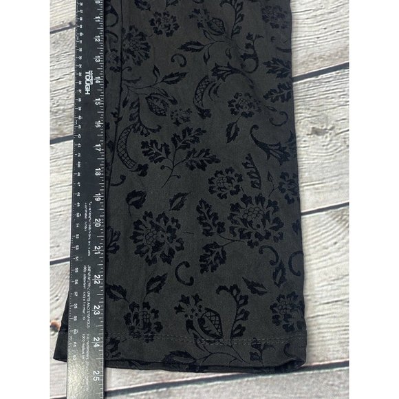 Equestrian Designs Women’s Black Two Tone‎ Floral Trouser Career Pants Size S - Picture 9 of 11